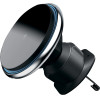 Proove - Car Holder with Wireless Charging Magic Circle - for Air Vent, Magnetic, Zinc Alloy, 15W - Silver - (WHMC15020006)
