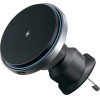 Proove - Car Holder with Wireless Charging Magic Circle Pro - MagSafe, for Air Vent, 360, Qi2 15W, LED - Black - (WHMP15010001)