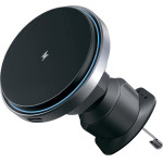 Proove - Car Holder with Wireless Charging Magic Circle Pro - MagSafe, for Air Vent, 360, Qi2 15W, LED - Black - (WHMP15010001)