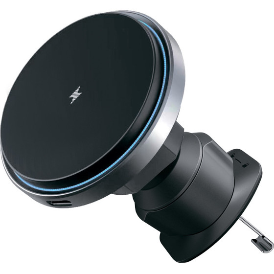 Proove - Car Holder with Wireless Charging Magic Circle Pro - MagSafe, for Air Vent, 360, Qi2 15W, LED - Black - (WHMP15010001)