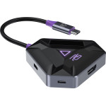 Proove - Docking Station Gaming Spectre 5in1 - Type-C to 2x USB 3.0, Type-C, HDMI, PD100W - Dark Grey - (HBPG10221205)