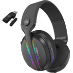Proove - Gaming Headphones Glimmer - with Microphone, 2.4GHz, Bluetooth 5.4, RGB, O40mm, 900mAh - Black/Purple - (WHGL00022016)
