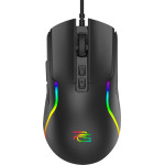 Proove - Wired Mouse Assembler - for Gaming, USB, RGB, 7 Buttons, 12400DPI, Windows, Mac, Linux, 1.5m - Black - (CMAS00000101)