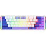 Proove - Wireless Gaming Keyboard AFK - 2.4GHz, Bluetooth, RGB Backlighting, 68 Keys, 1500mAh, 1.5m - White - (WKAFKEN22002)