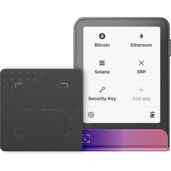 Ledger Flex Crimson Magenta Crypto Hardware Wallet with Recovery Key - (LEDGERFLEX-CMAGENTA-RK)