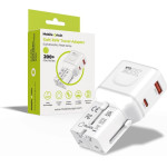 Mobile Origin 35W Travel Adapter, EU/US/UK/AU PW25, white - (MO-PW25-WHT)