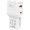 Mobile Origin 35W Travel Adapter, EU/US/UK/AU PW25, white - (MO-PW25-WHT)