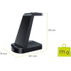Mobile Origin 3in1 Wireless Charger PW14 iPhone Compatible - (MO-31MWCH-PW14)