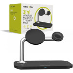 Mobile Origin 3in1 Wireless Magnetic Charger MO1, black - (FRL-WCH-31-BLK)