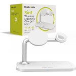 Mobile Origin 3in1 Wireless Magnetic Charger MO1, white - (FRL-WCH-31-WHT)