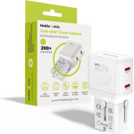 Mobile Origin 45W Travel Adapter, EU/US/UK/AU PW26, white - (MO-PW26-WHT)