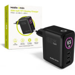 Mobile Origin 65W GaN Display Charger PW20 - 2x USB-C + USB-A - (MO-65WDCH-PW20)