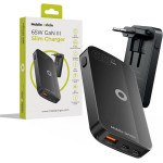 Mobile Origin 65W GaN III Slim Charger dual USB-C, Single USB-A black - (GAN-65W-SLM-BLK)