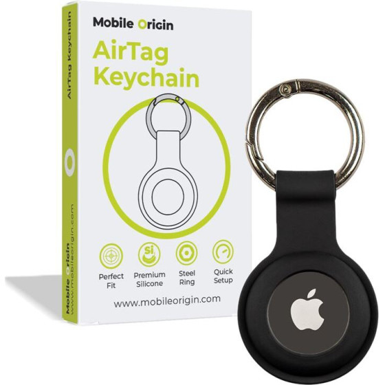 Mobile Origin AirTag KeyChain, black - (FRL-ATKC-BLK)