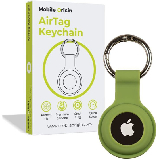 Mobile Origin AirTag KeyChain, green - (FRL-ATKC-GRN)