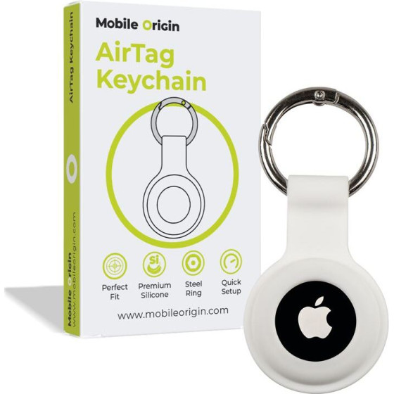 Mobile Origin AirTag KeyChain, white - (FRL-ATKC-WHT)