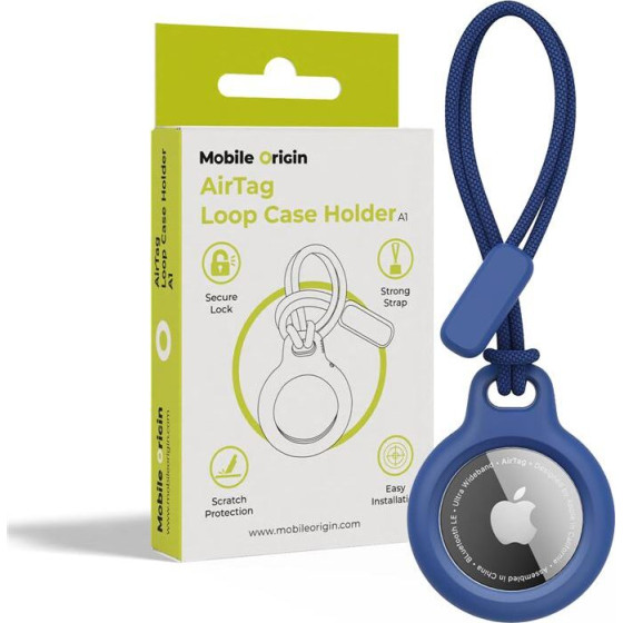 Mobile Origin Airtag Loop Case Holder A1, blue - (MO-ALCH-BLU-A1)