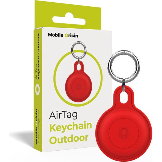 Mobile Origin AirTag Outdoor KeyChain, red - (FRL-ATOD-RED)