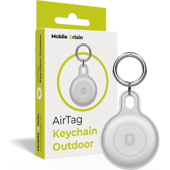 Mobile Origin AirTag Outdoor KeyChain, white - (FRL-ATOD-WHT)
