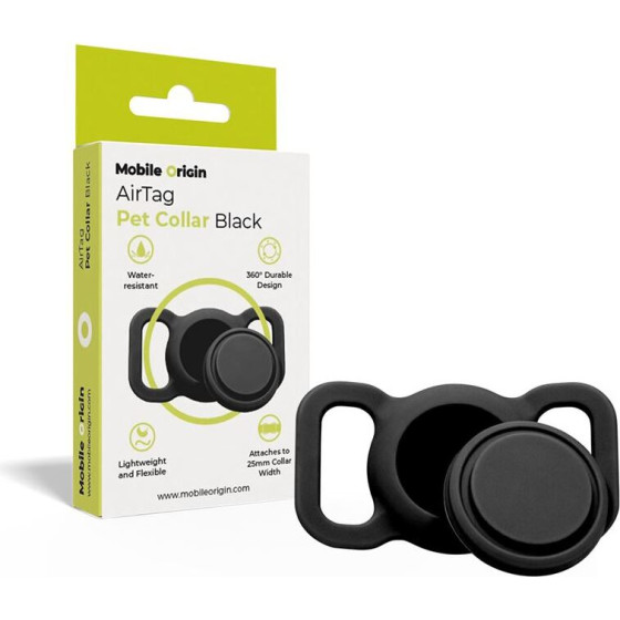 Mobile Origin AirTag Pet Collar, black - (MO-APC-BLK)