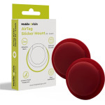 Mobile Origin Airtag Sticker Mount A2 - 2 pack, ruby red - (MO-ATS-RRED)
