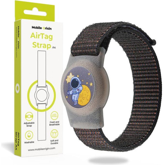 Mobile Origin AirTag Strap, black cosmonaut - (FRL-ATSTR-BLK-COS)