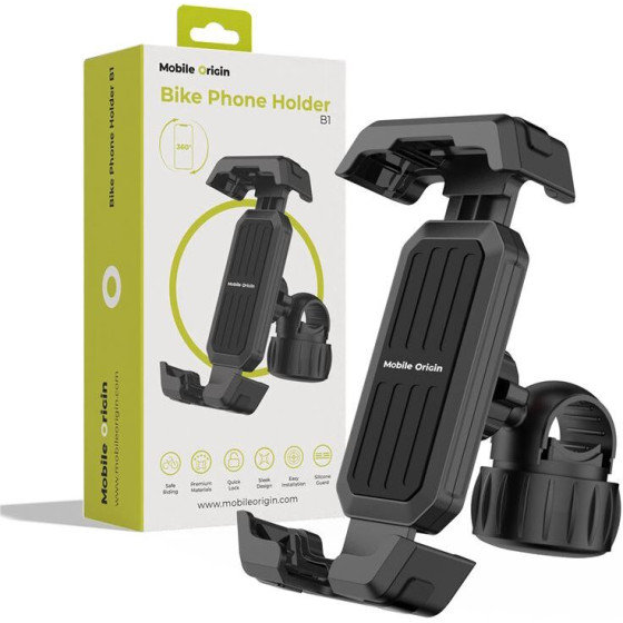 Mobile Origin Bike phone holder B1, black - (MO-BPH-B1)