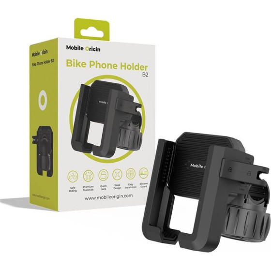 Mobile Origin Bike phone holder B2, black - (MO-BPH-B2)