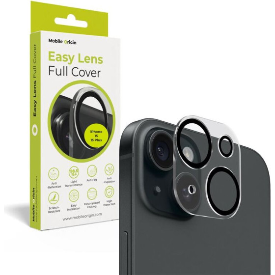 Mobile Origin Easy Lens full cover, clear - iPhone 15 / 15 Plus - (FRL-LGFC-i15-CLR)