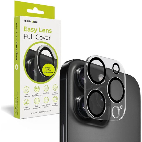 Mobile Origin Easy Lens full cover, clear - iPhone 15 Pro / 15 Pro Max - (FRL-LGFC-i15Pro-CLR)