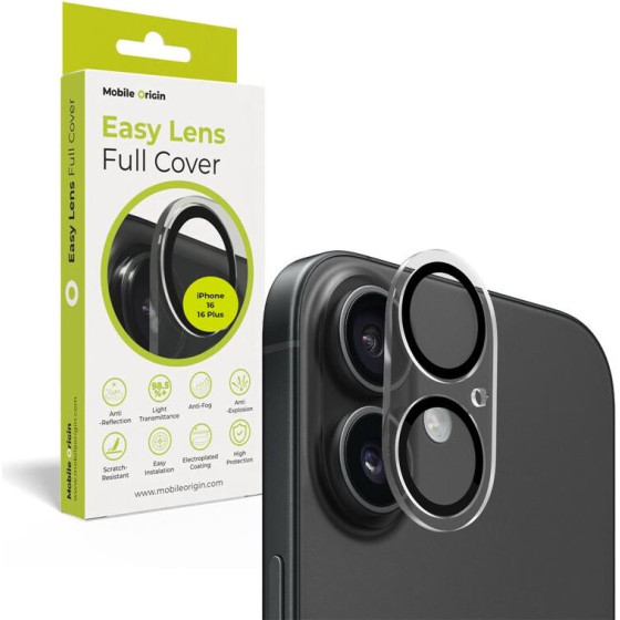 Mobile Origin Easy Lens full cover, clear - iPhone 16 / 16 Plus - (FRL-LGFC-i16-CLR)