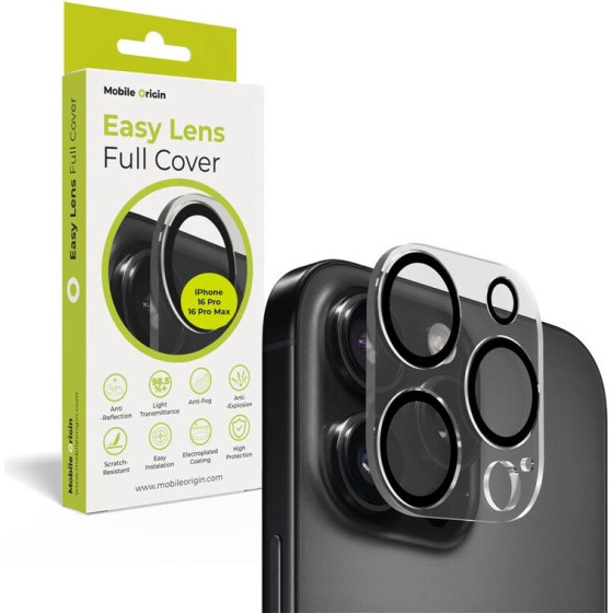 Mobile Origin Easy Lens full cover, clear - iPhone 16 Pro / 16 Pro Max - (FRL-LGFC-i16Pro-CLR)