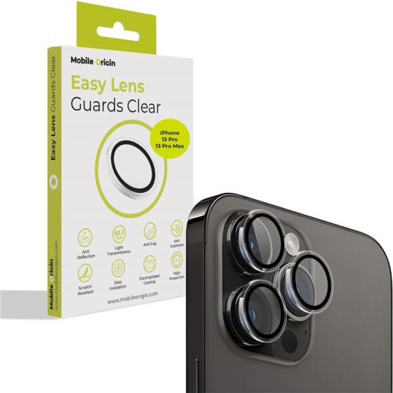 Mobile Origin Easy Lens guards, clear - iPhone 13 Pro/13Pro Max - (FRL-LSG-i13Pro-CLR)