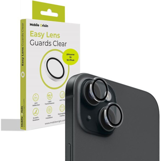 Mobile Origin Easy Lens guards, clear - iPhone 15/15 Plus - (FRL-LSG-i15-CLR)