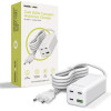 Mobile Origin GaN 100W Compact MultiHub Charger PW18 with 3x USB-C + USB-A - (MO-100CMH-PW18)