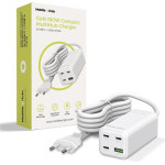 Mobile Origin GaN 100W Compact MultiHub Charger PW18 with 3x USB-C + USB-A - (MO-100CMH-PW18)