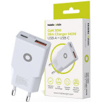 Mobile Origin GaN 30W Slim Charger TUV MO16 - USB-A + USB-C - (MO-GAN30W-MO16)