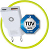 Mobile Origin GaN 30W Slim Charger TUV MO16 - USB-A + USB-C - (MO-GAN30W-MO16)