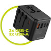 Mobile Origin GaN 35W Travel Adapter PW4 EU/UK/US/AUS, 3x USB-C + 2x USB-A - (MO-TRA35-PW4)