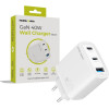 Mobile Origin GaN 40W Wall Charger MO13, white 1 USB-A + 2 USB-C - (FRL-GAN40W-MO13)