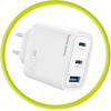 Mobile Origin GaN 40W Wall Charger MO13, white 1 USB-A + 2 USB-C - (FRL-GAN40W-MO13)