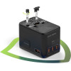 Mobile Origin GaN 67W Travel Adapter PW5 EU/UK/US/AUS, 3x USB-C + USB-A - (MO-TRA67-PW5)