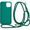 Mobile Origin Lanyard Case, dark green - iPhone 14 - (LYC-S-GRN-14)