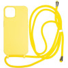 Mobile Origin Lanyard Case, yellow - iPhone 14 - (LYC-S-YLW-14)