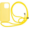 Mobile Origin Lanyard Case, yellow - iPhone 14 Pro - (LYC-S-YLW-14PRO)