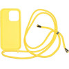Mobile Origin Lanyard Case, yellow - iPhone 15 Pro - (LYC-S-YLW-15PRO)