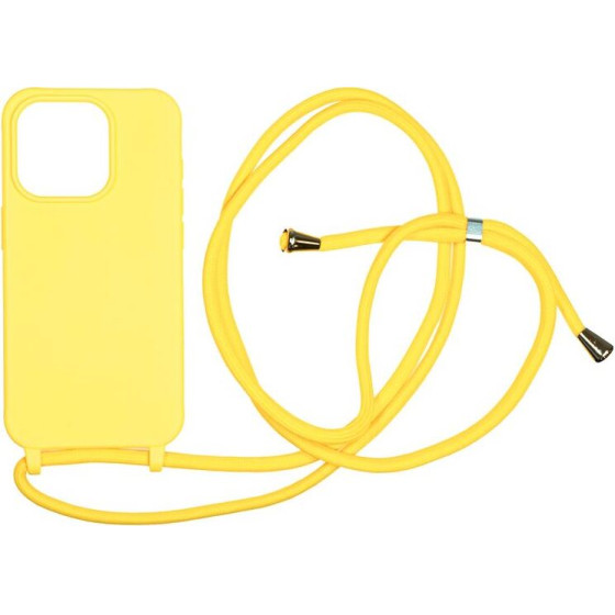 Mobile Origin Lanyard Case, yellow - iPhone 15 Pro - (LYC-S-YLW-15PRO)