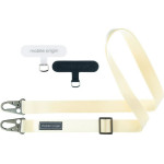Mobile Origin Lanyard tape 25mm, White, 84 - 165cm - (LYT-UNI-WHT)