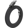 Mobile Origin Magnetic Flat Patented Original Cable USB-A to USB-C 1m, black - (MCF-USBA-1M-BLK)