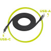 Mobile Origin Magnetic Flat Patented Original Cable USB-A to USB-C 1m, black - (MCF-USBA-1M-BLK)